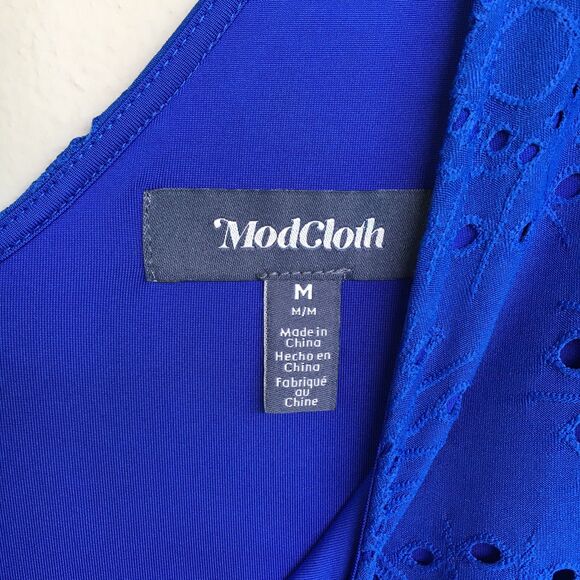 Blue Eyelet Tunic Dress- Modcloth - Picture 5 of 11
